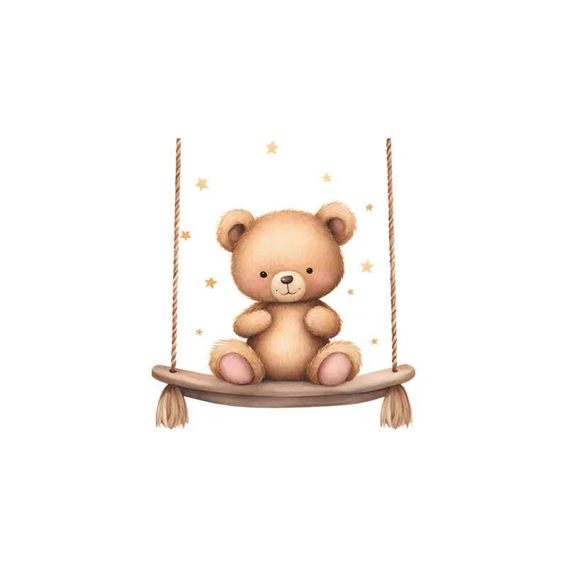 Cute cartoon animals children's bedroom porch living room home decorative light switch sticker self-adhesive wall stickers