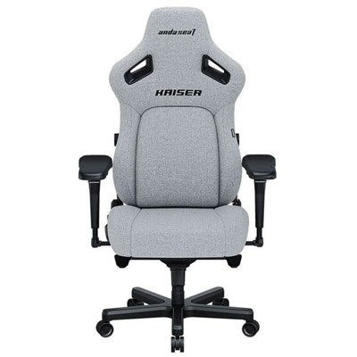 Kaiser 4L Premium Gaming Chair | Large Size - Linen Fabric - Ash Gray