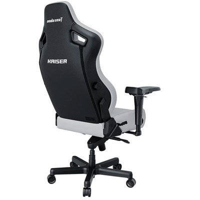 Kaiser 4L Premium Gaming Chair | Large Size - Premium PVC Leather - Cloudy White