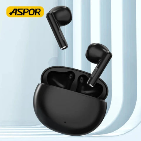 ASPOR A608 TWS Earbuds – Hot Selling, 5x Case Charge, True Wireless Experience