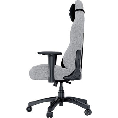 Luna Gaming Chair | Ergonomic Reclining, PVC Leather Computer Home Office Chair, Creative Rocking Function, Moulded Foam | Luna Grey Fabric