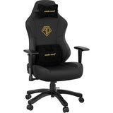 Phantom 3 Series Premium Office Gaming Chair | Leather, Large Wide Seat Gaming Chair with Lumbar Support, Black Gold