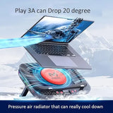 Memo FL08 Laptop Radiator Cooling Fan 2400RPM Turbo Compressed Air Cooler RGB