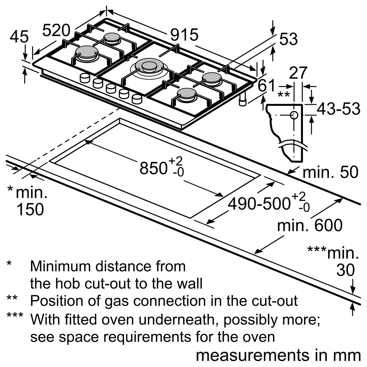 Gas HOB (PCR9A5B90M)