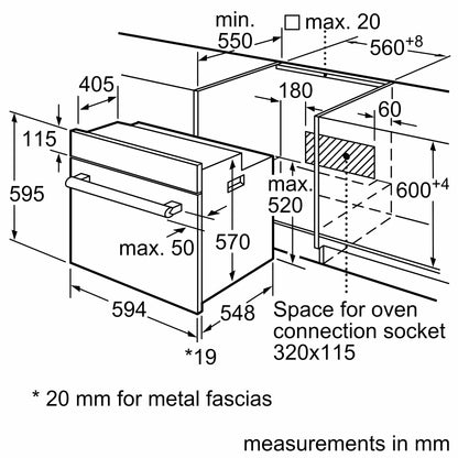 Built In Oven (HBJ538ES0M)