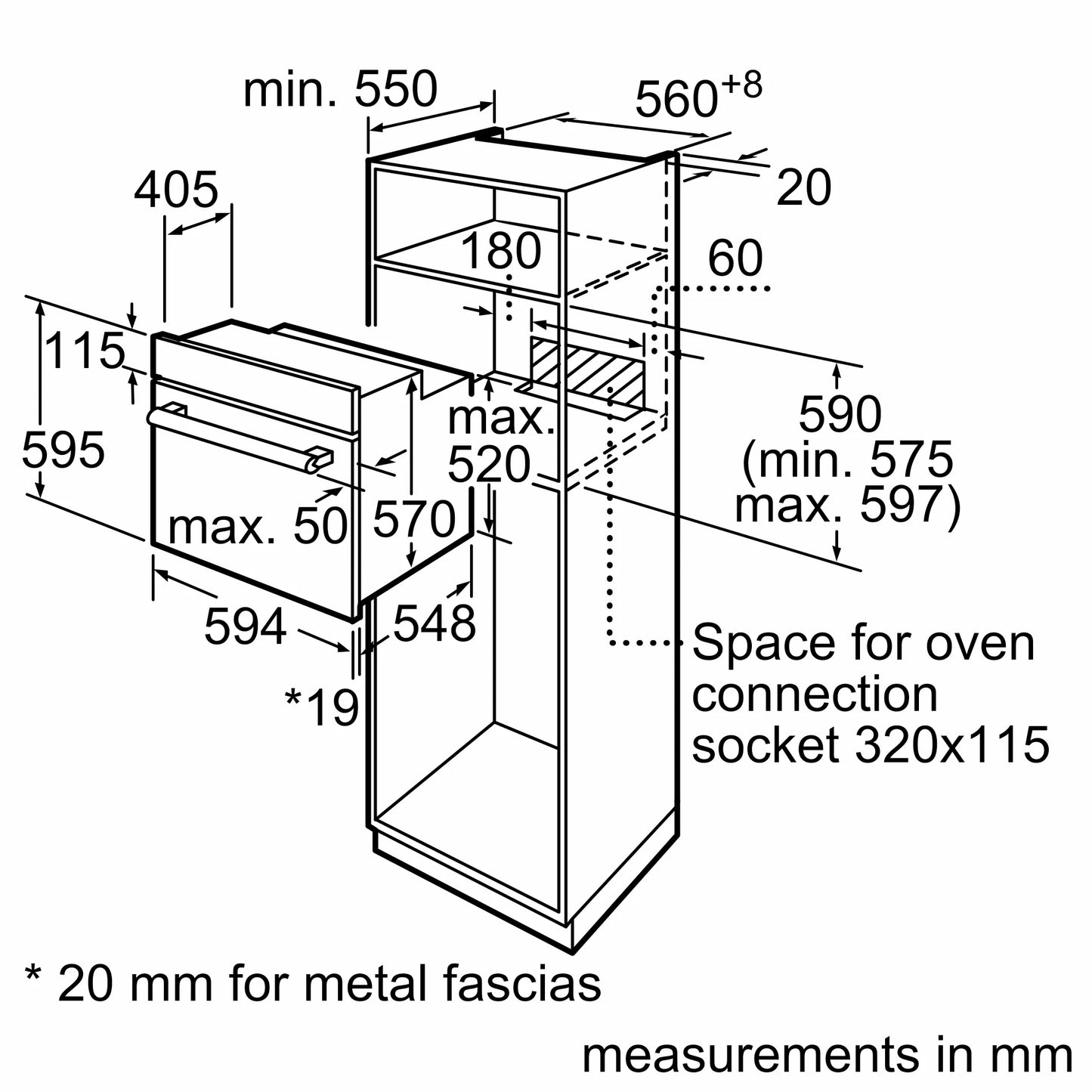 Built In Oven (HBJ538EB0M)