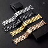 Rolex Solid Metal Stainless Steel Chain Band Smartwatch Strap