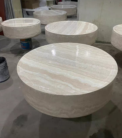 Modern Round Side Table Clear Japanese Industrial Simple Cute Space Saving Coffee Table Unique Mesas Bajas Living Room Furniture