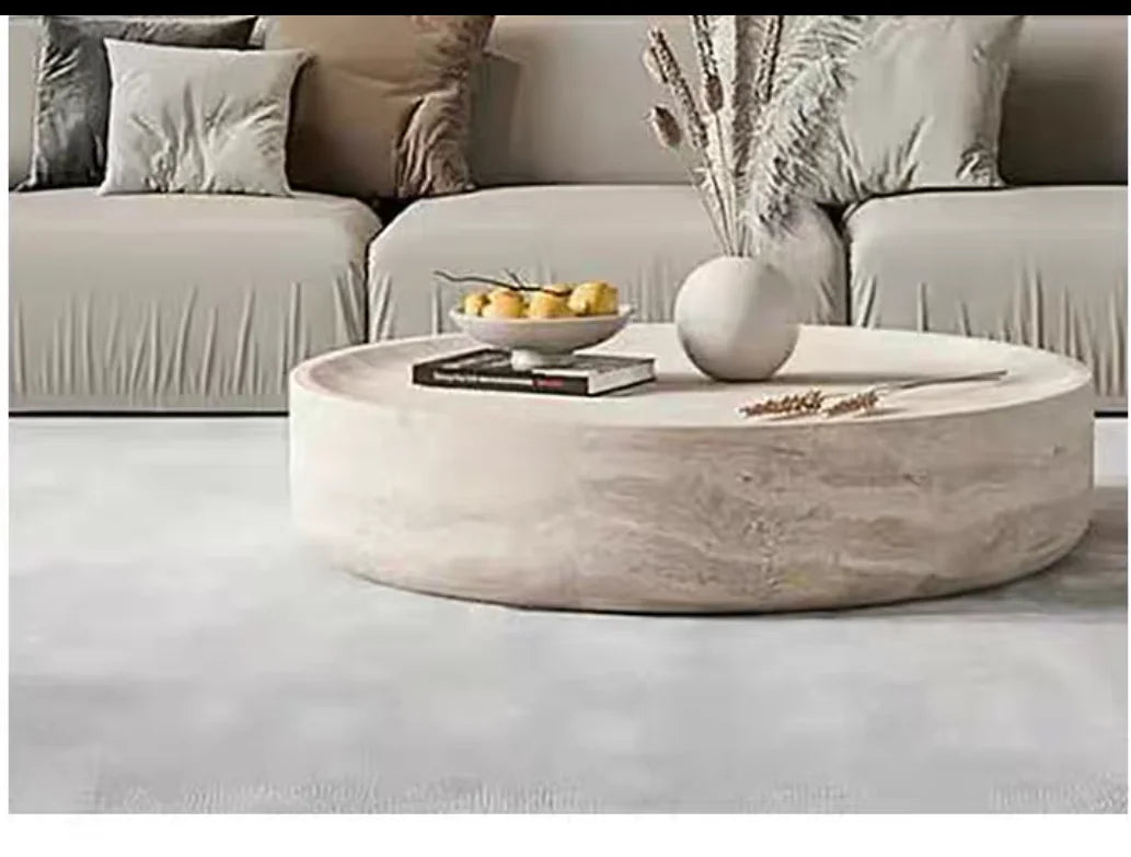 Modern Round Side Table Clear Japanese Industrial Simple Cute Space Saving Coffee Table Unique Mesas Bajas Living Room Furniture