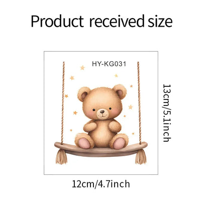 Cute cartoon animals children's bedroom porch living room home decorative light switch sticker self-adhesive wall stickers