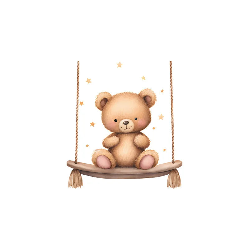 Cute cartoon animals children's bedroom porch living room home decorative light switch sticker self-adhesive wall stickers