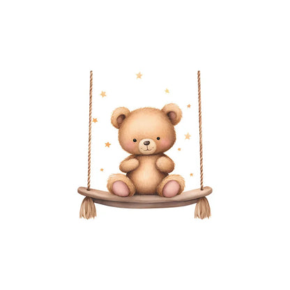 Cute cartoon animals children's bedroom porch living room home decorative light switch sticker self-adhesive wall stickers