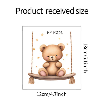 Cute cartoon animals children's bedroom porch living room home decorative light switch sticker self-adhesive wall stickers