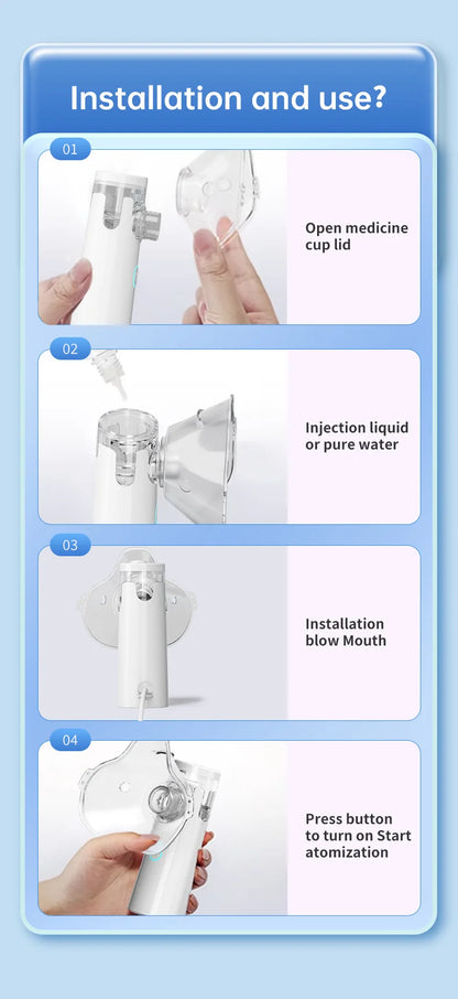 Children Health Care Mini Portable Nebulizer Humidifier