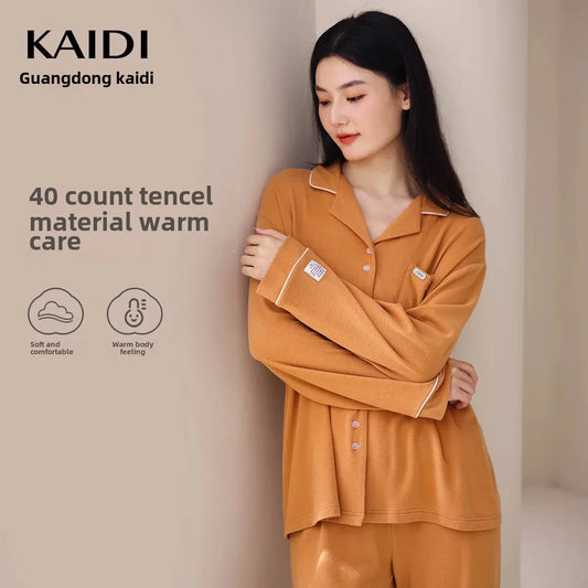 New Spring Autumn Casual Comfortable Loose-Fit Home Clothes Sleepwear Women's Lightweight Cotton Simple Elegant Design