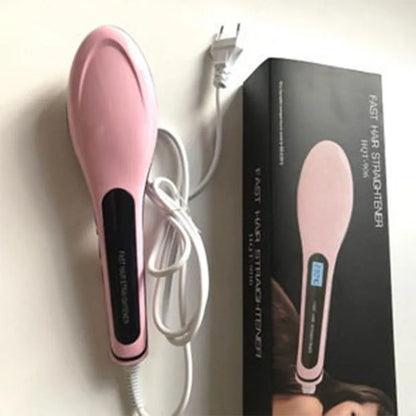 HQT-906 straight hair comb hair straightener