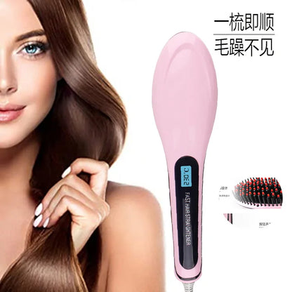 HQT-906 straight hair comb hair straightener