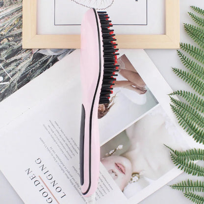 HQT-906 straight hair comb hair straightener