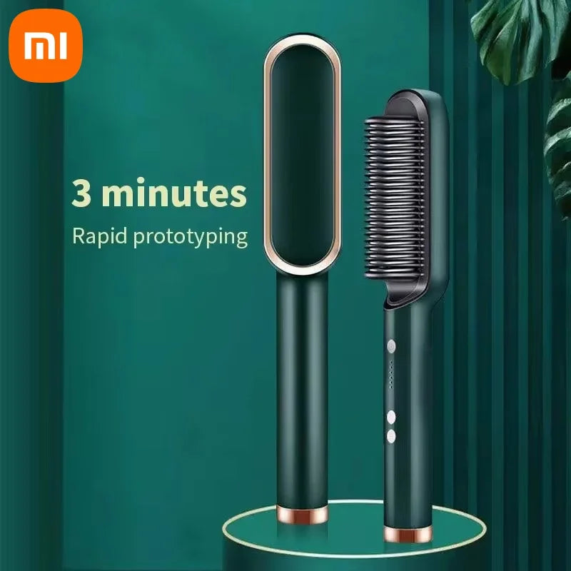 Hair Straightener Hair 3in1 Professional Quick Heated Electric Hot Comb