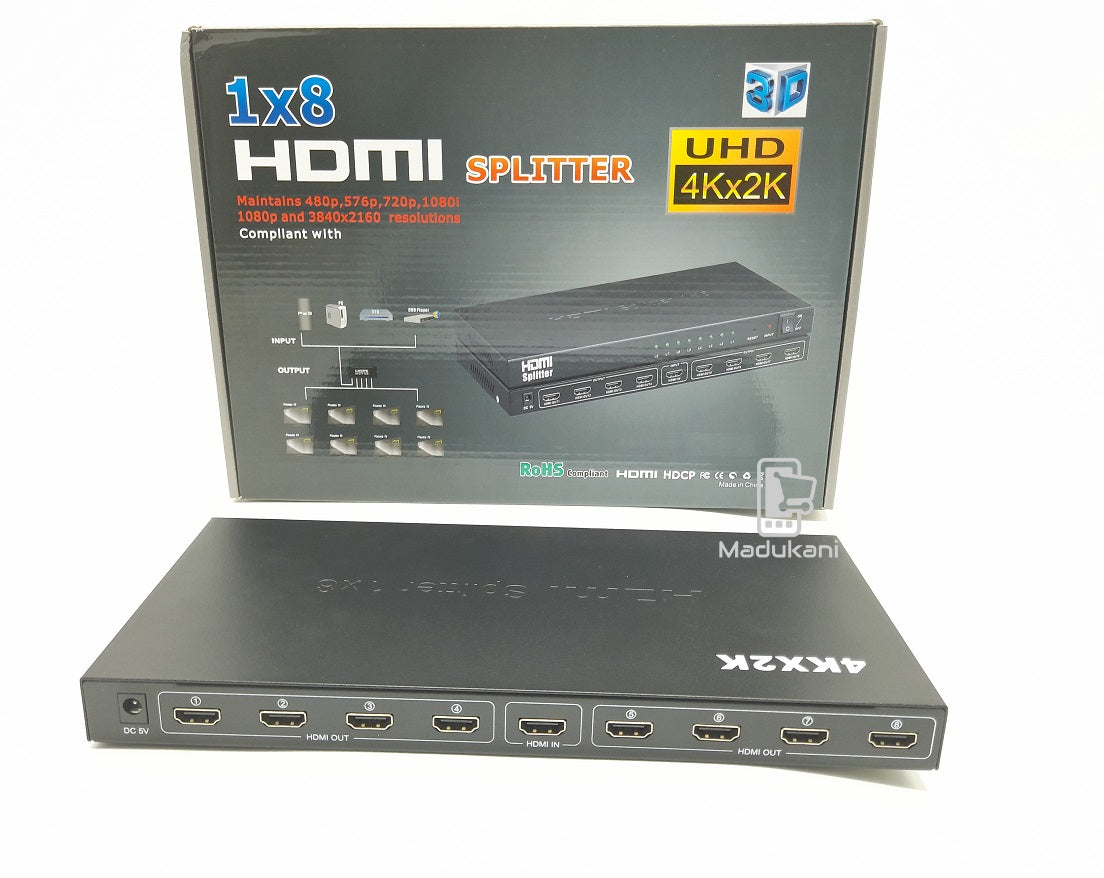 HDMI Splitter 8 Port – 2K/4K