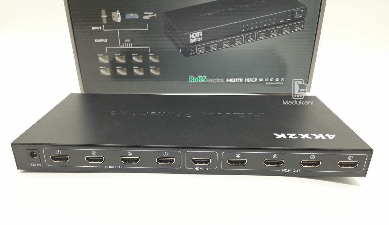 HDMI Splitter 8 Port – 2K/4K