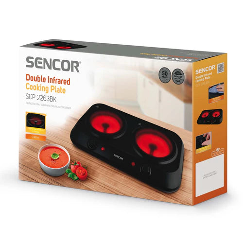 Sencor Double Infrared Cooking Plate SCP2263BK