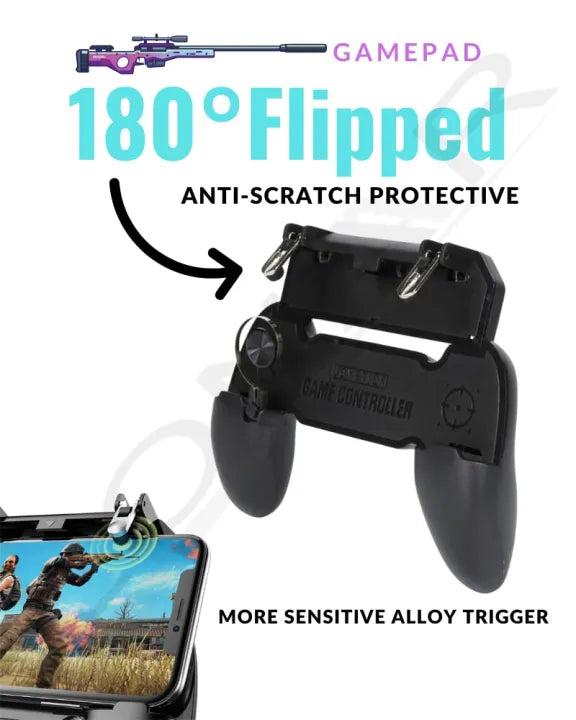 PUBG W11+ Mobile Controller - PUBG Game Trigger/Mobile Game Controller for PUBG/BGMI/Free Fire/Coc/CoD | Compatible with Android iOS | L1R1 Sensitive Shoot 3 in 1 Gaming Accessory Kit [video game]