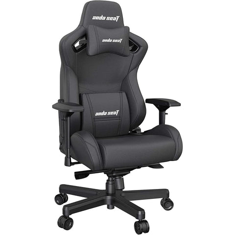 Kaiser 2 Gaming Chair for Adults - XL Reclining Video Game Chairs, PVC Leather Ergonomic Office Chair, Heavy Duty Neck & Back Lumbar Support - Luxury Black Computer Chairs for Home & Work