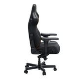 Kaiser 4 L Leather Gaming Chair - Elegant Black