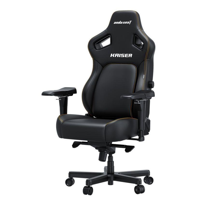 Kaiser 4XL Series Premium Gaming Chair | XL Size - Premium PVC Leather - Elegant Black