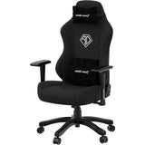 Phantom 3 Fabric Gaming Chairs for Adults - Large Wide Seat Gaming Chair with Lumbar Support, Comfortable Premium Video Gaming Seats with Headrest - Black Gaming Chair with Cushion