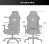 Phantom 3 Leather Gaming Chairs for Adults - Large Wide Seat Gaming Chair with Lumbar Support, Comfortable Premium Video Gaming Seats with Headrest - Black Gaming Chair with Cushion