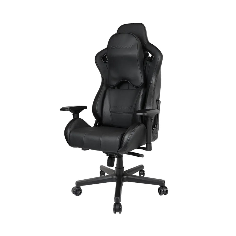 KAISER  2 PRO (DARK KNIGHT BLACK) Gaming Chair for Adults - XL Reclining Video Game Chairs, PVC Leather Ergonomic Office Chair, Heavy Duty Neck & Back Lumbar Support - Luxury Black Computer Chairs for Home & Work