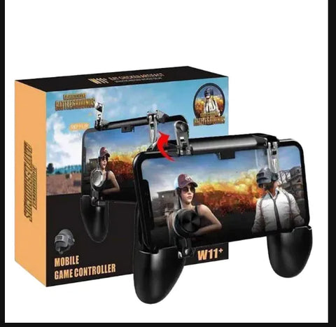 PUBG W11+ Mobile Controller - PUBG Game Trigger/Mobile Game Controller for PUBG/BGMI/Free Fire/Coc/CoD | Compatible with Android iOS | L1R1 Sensitive Shoot 3 in 1 Gaming Accessory Kit [video game]