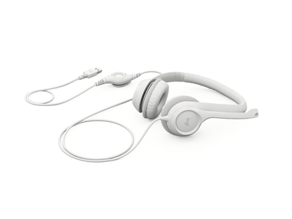 H390 USB Headset - White