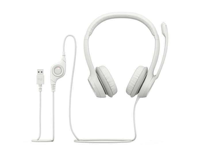 H390 USB Headset - White