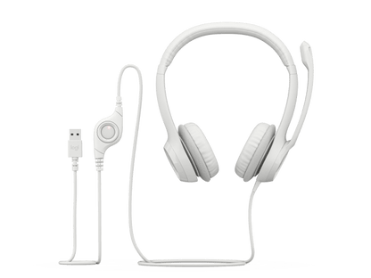 H390 USB Headset - White