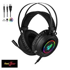 Redgear Cloak Wired RGB Wired Over Ear Gaming Headphones with Mic