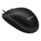 B100 Optical USB Wired Mouse - Black