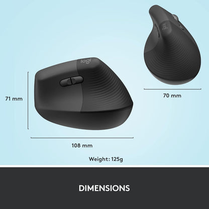 LIFT VERTICAL Wireless MOUSE - Gray