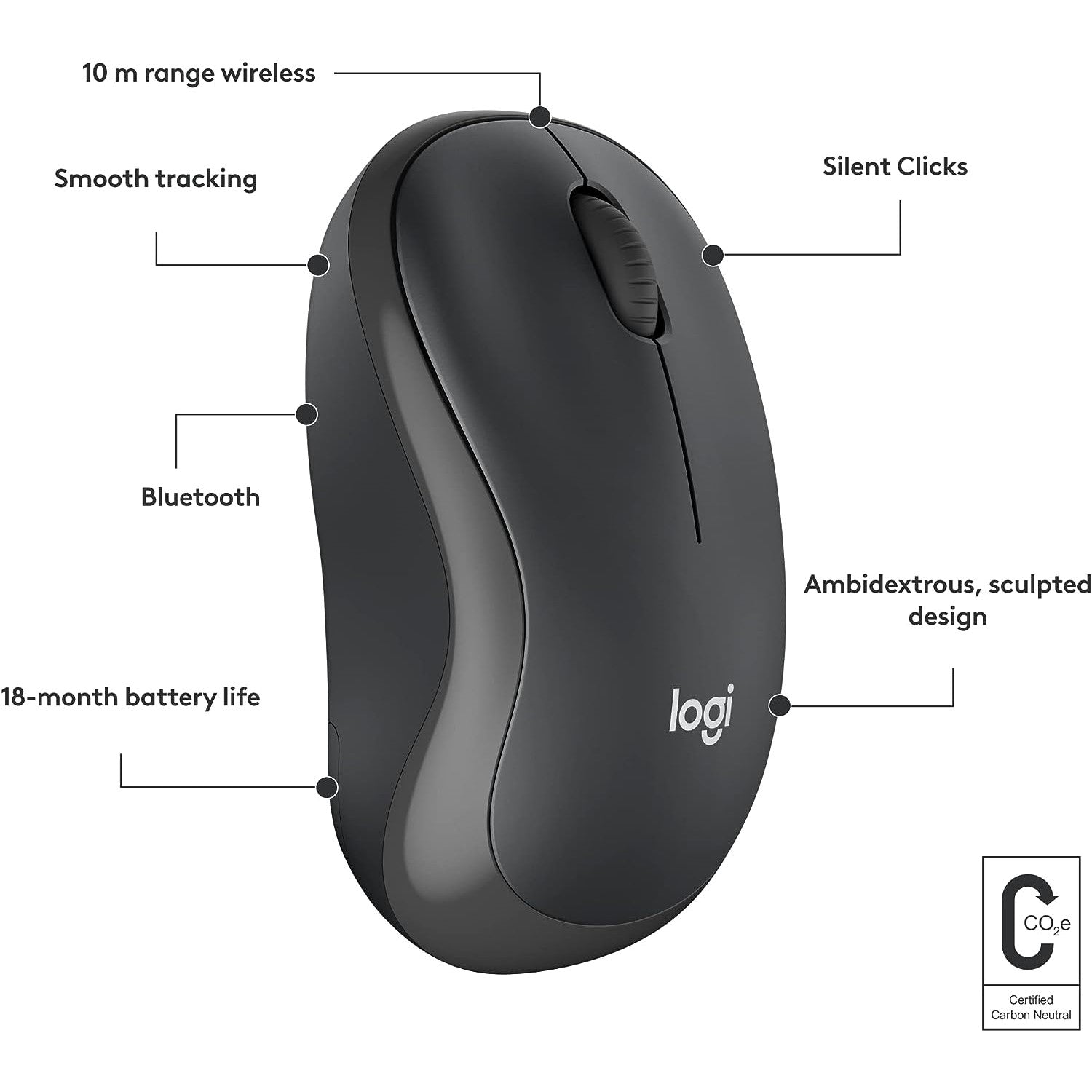 M240 Bluetooth silent Mouse - Black