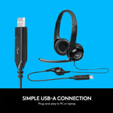 H390 USB Headset - Black