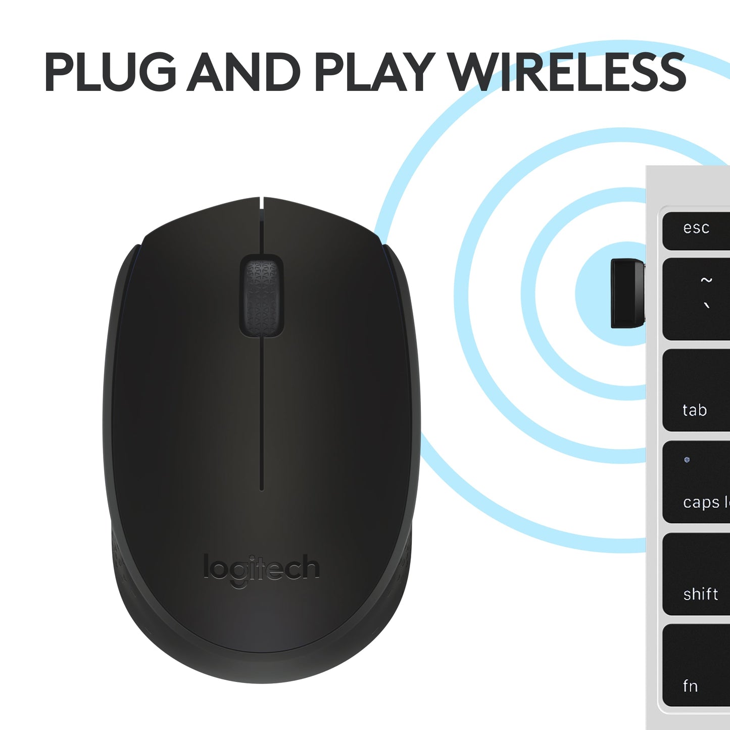 M170 Wireless Mouse - Black