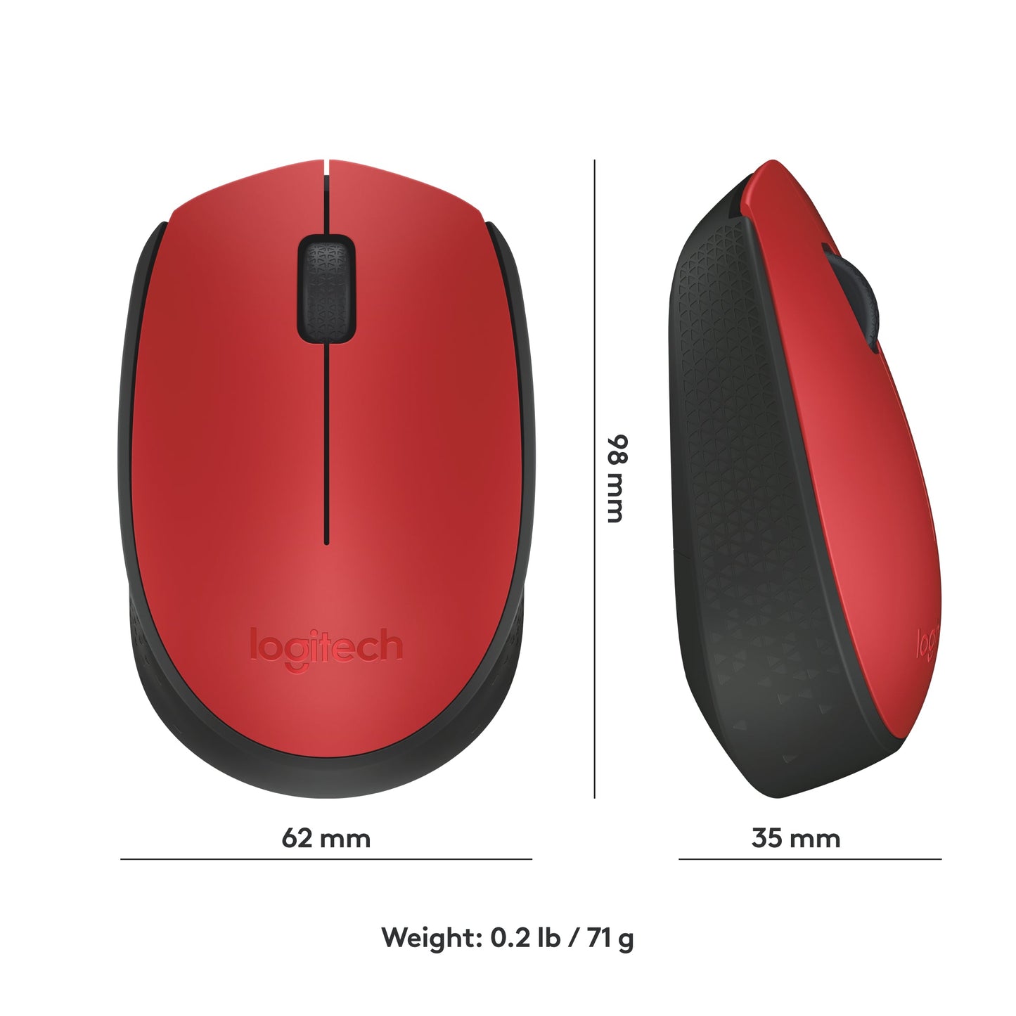 M171 Wireless Mouse - Red